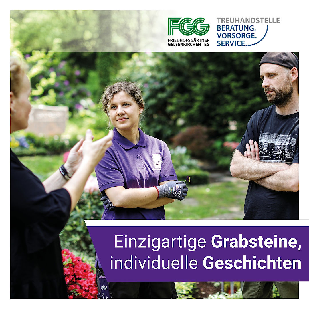 Einzigartige Grabsteine, individuelle Geschichten