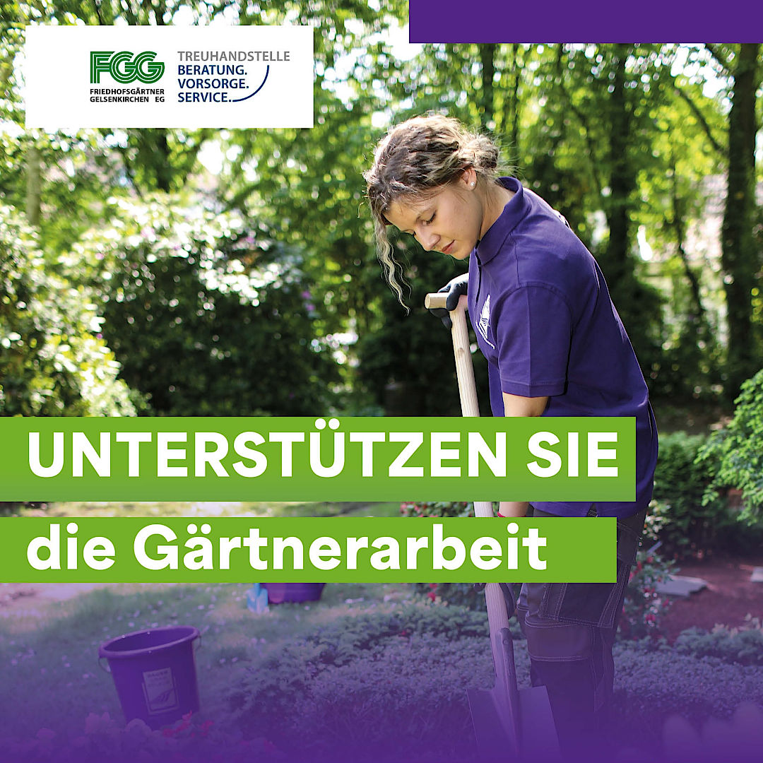 Unterstützen Sie die Gärtnerarbeit