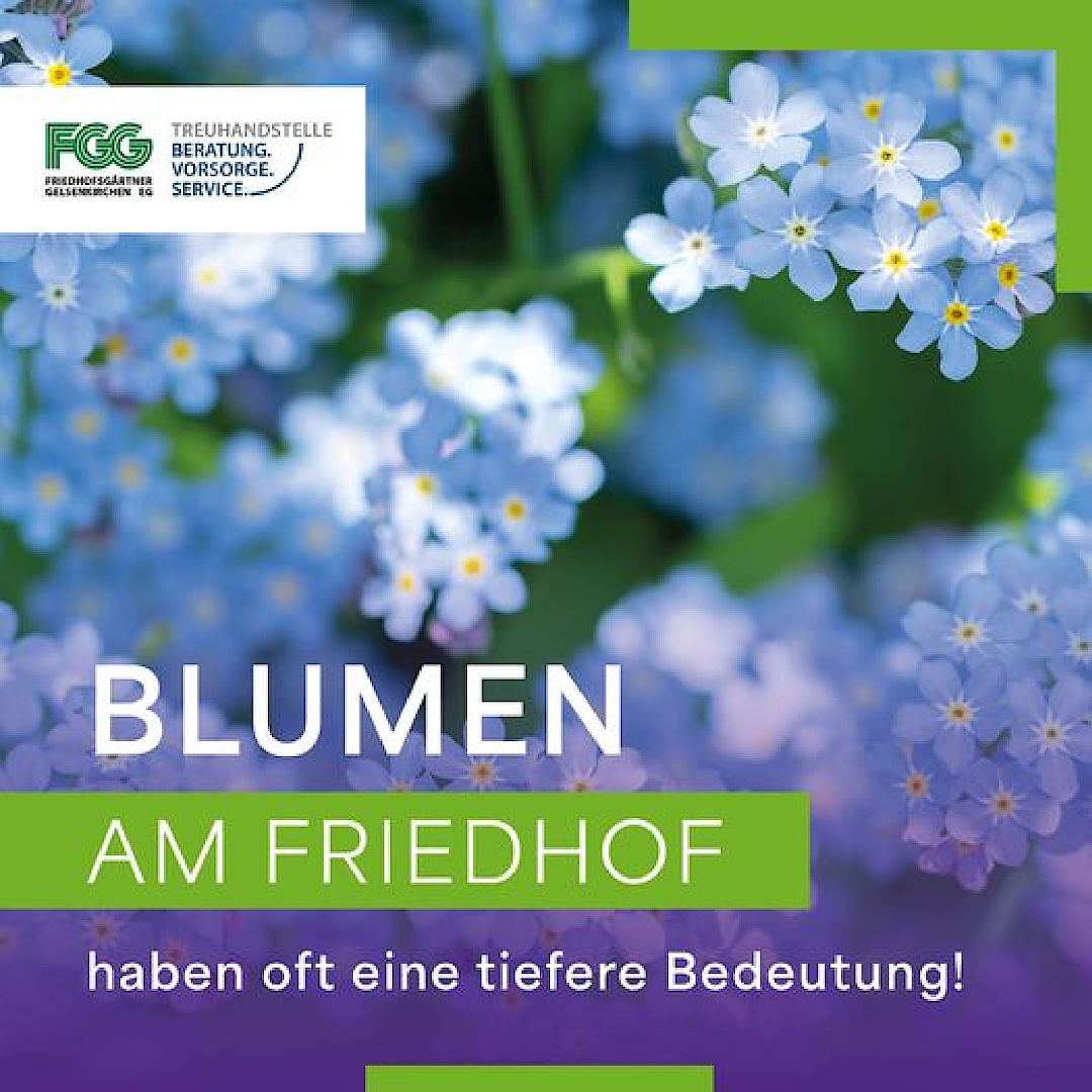 Blumen am Friedhof haben oft eine tiefere Bedeutung